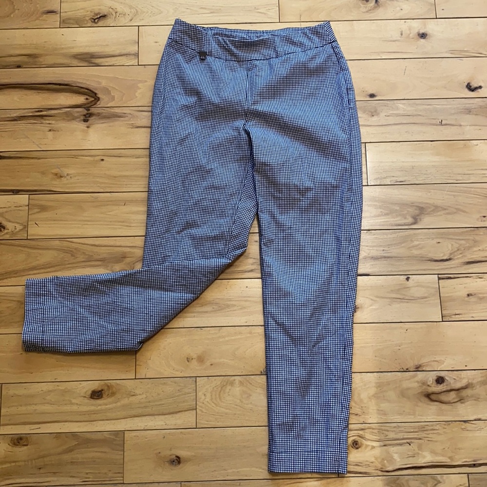 Plaid stretchy pants